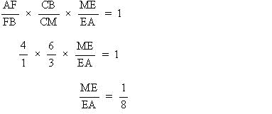 メネラウスの定理図形