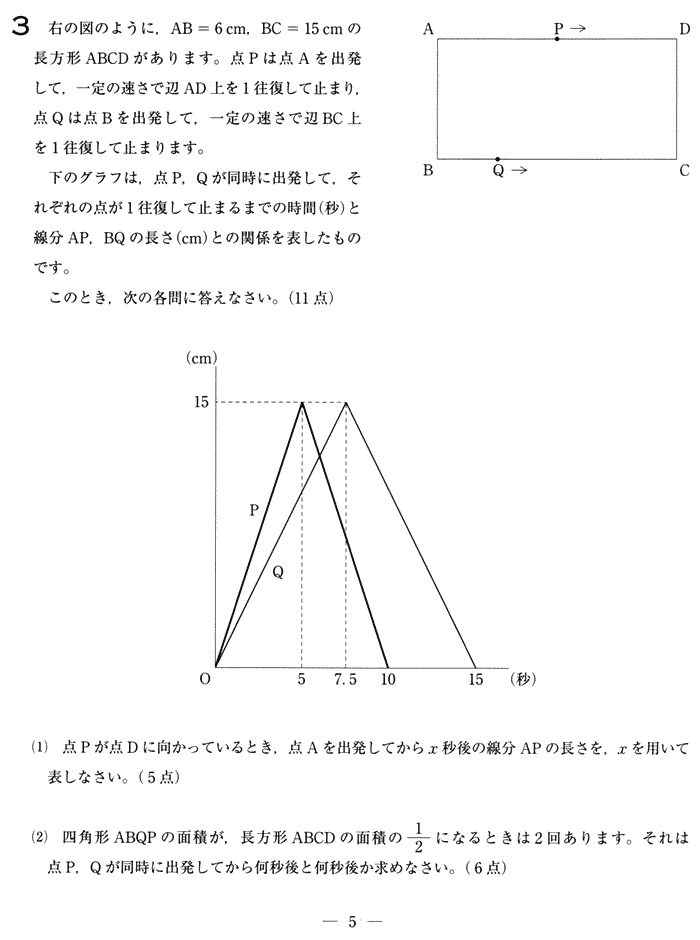 埼玉県立高校数学入試問題