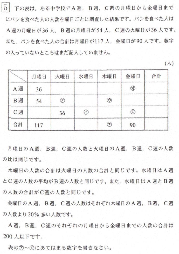 桐朋中学算数過去問解説