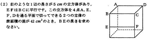 桜蔭中学立体図形サピックス日能研