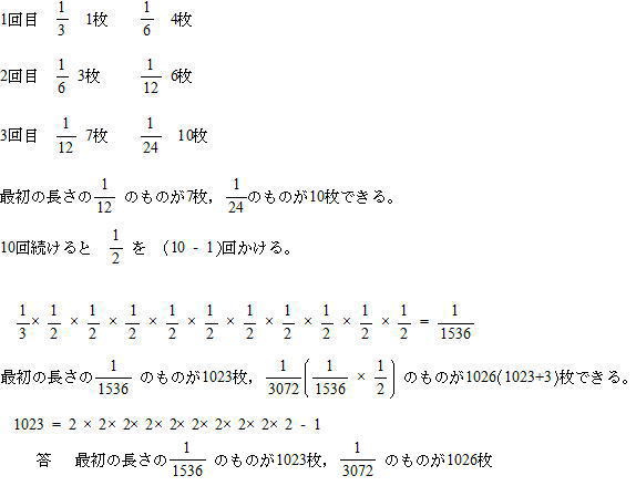 算数特殊算規則性