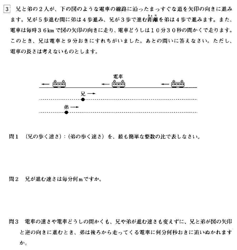 東京都市大学中学校算数過去問解説解答